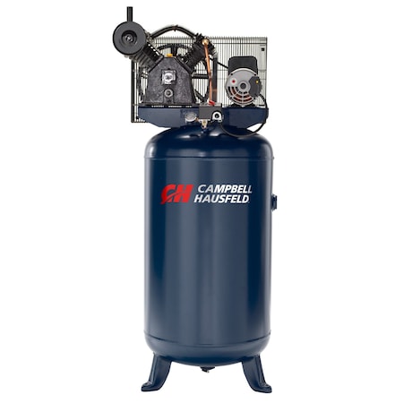 Campbell Hausfeld BLUE (J) 80 Gal Vert; 5 HP; TWO-STAGE v-twin XC0025; 175 PSI; 230V XC802100